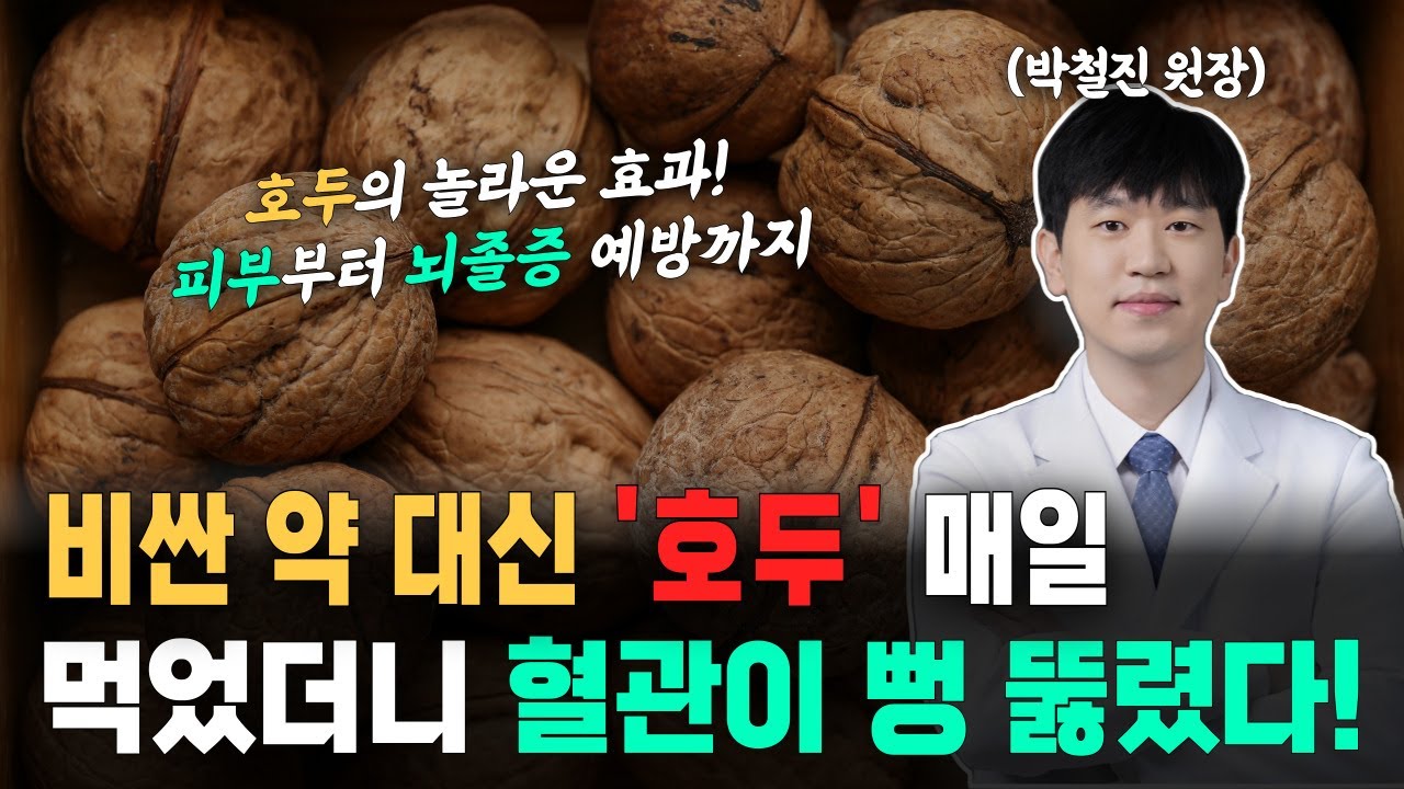 [호두효능] 비싼 약 대신 '호두' 꼭 먹으세요, 혈관이 뻥 뚫리고 치매 걱정 뚝! 사라집니다.
