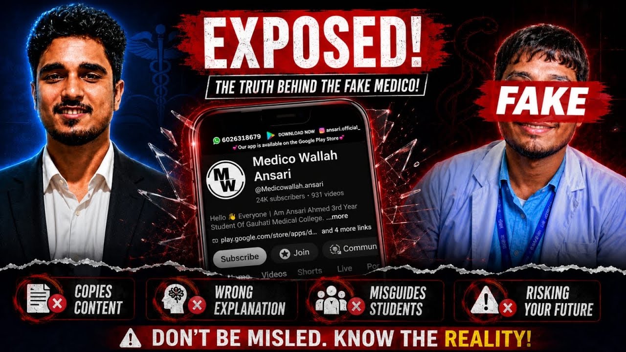 Fake &ldquo;MEDICO&rdquo; EXPOSED! The Truth Behind Medico Wallah  | Reality Check of - @Medicowallah.ansari 