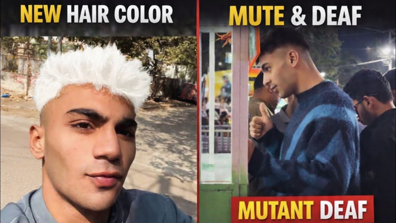 New Hair Color 😱 | Mute & Deaf Challenge