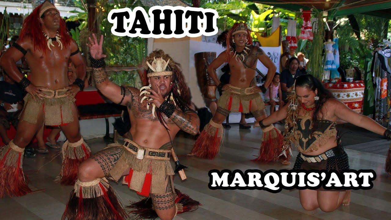 TAHITI : PAPEETE - MARQUIS'ART Spectacle Partie 2