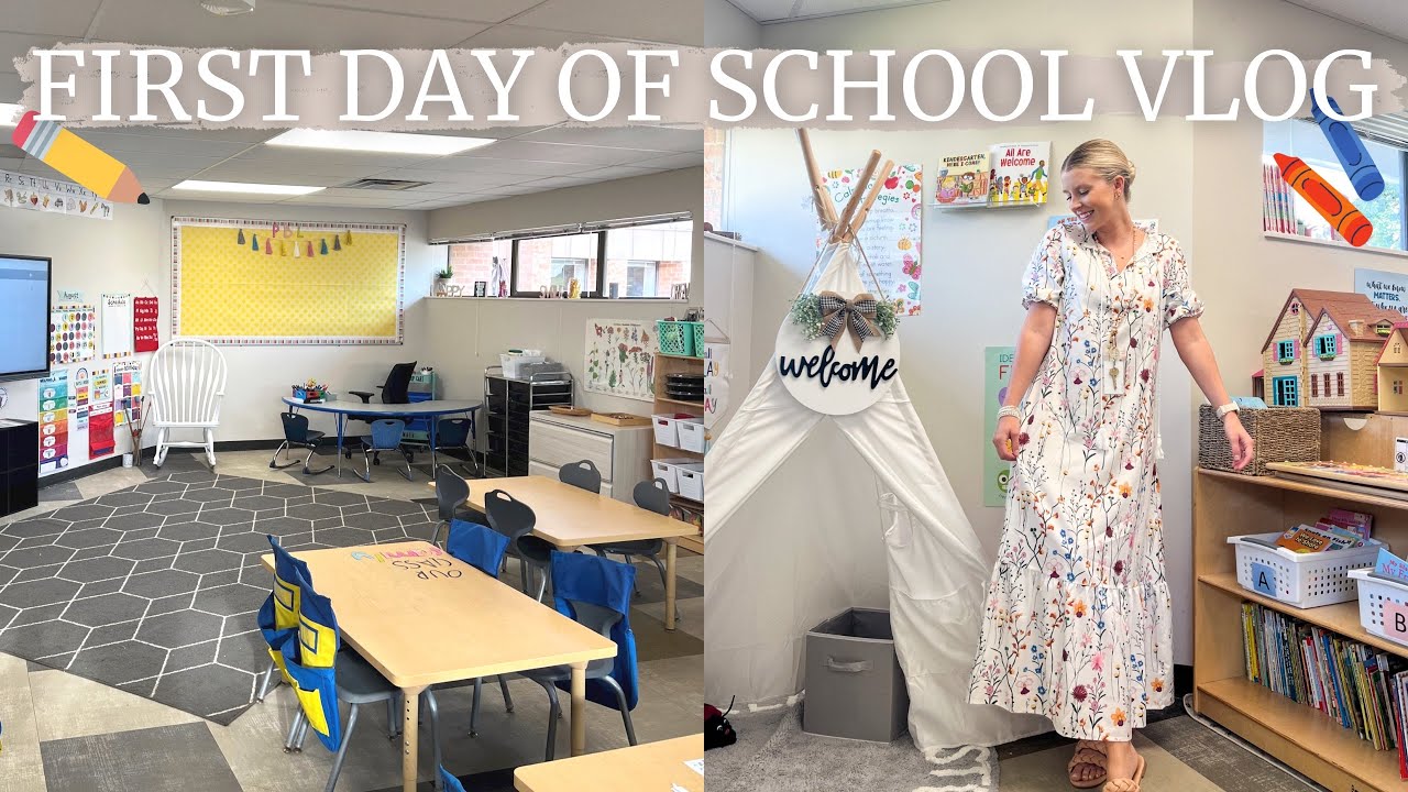 FIRST DAY OF KINDERGARTEN ☺️🖍️🚌🩷