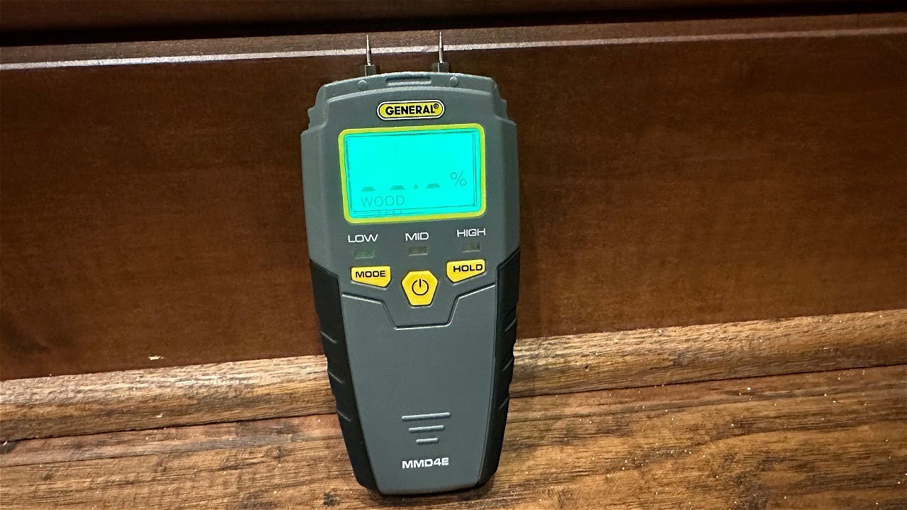 General Tools Digital Moisture Meter - See it Being Used