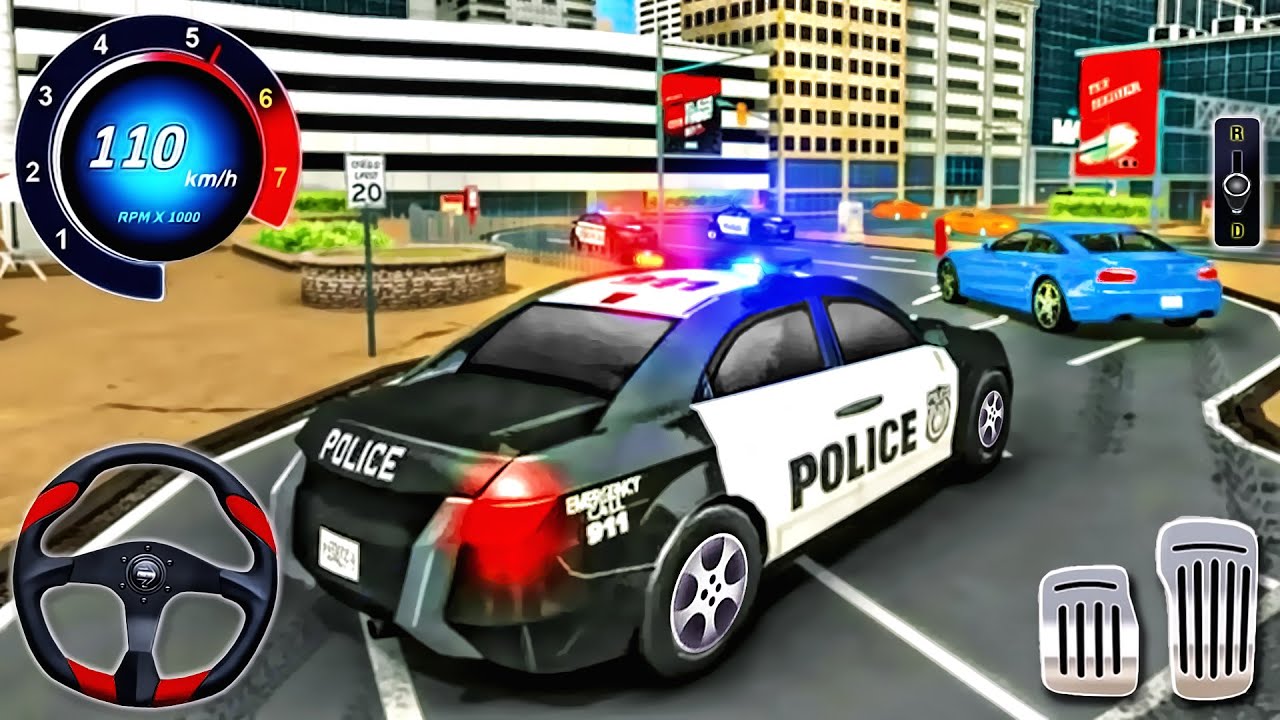 Police Car Chase Simulator 2026 - Real Cop Cars Driving Multi-Storey - Android GamePlay