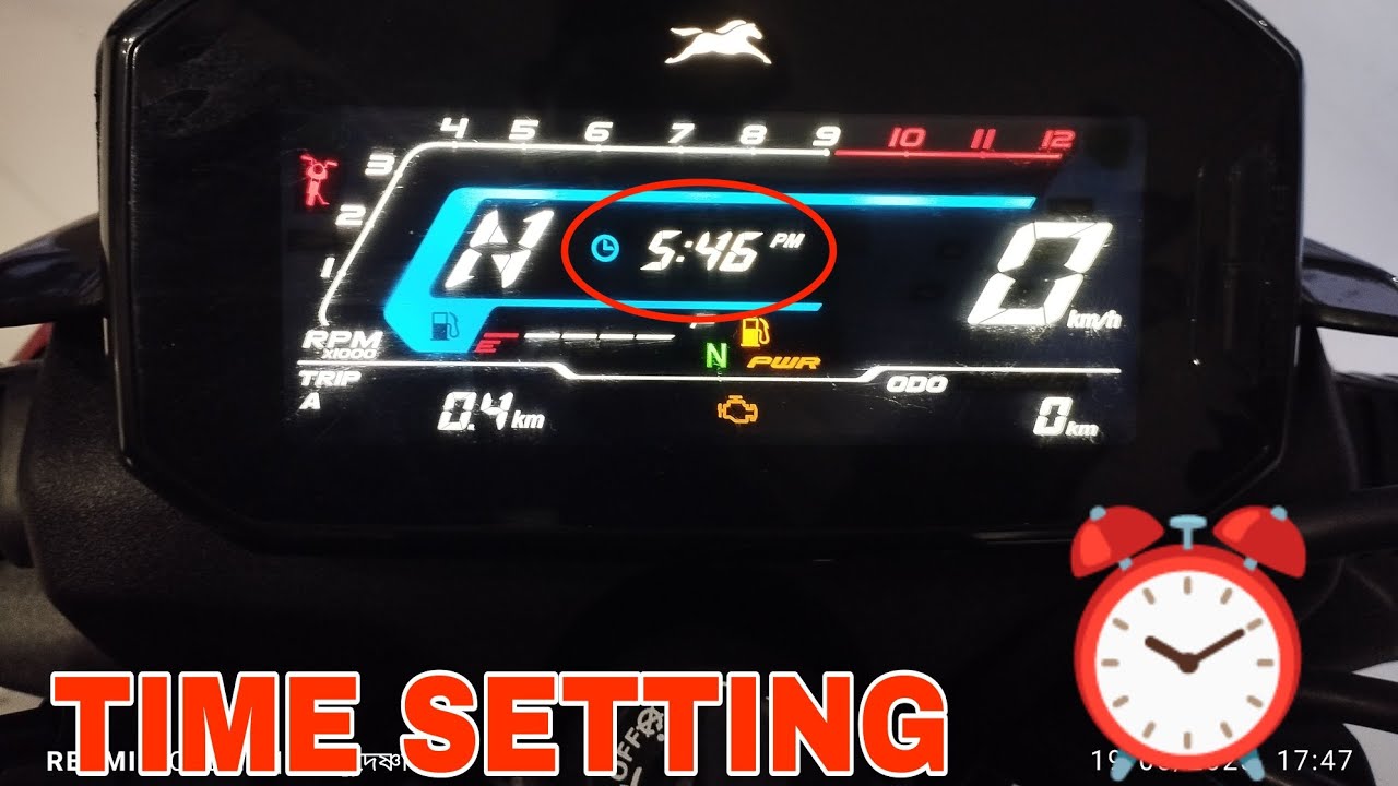 tvs raider meter time setting /টি ভি এস রাইডার টাইম সেটিং বাংলায়