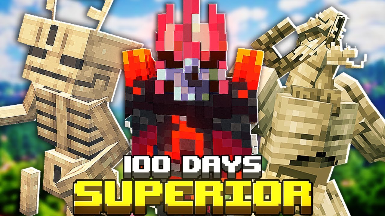 Я провел 100 дней в ПРЕВОСХОДНОЙ Minecraft RPG