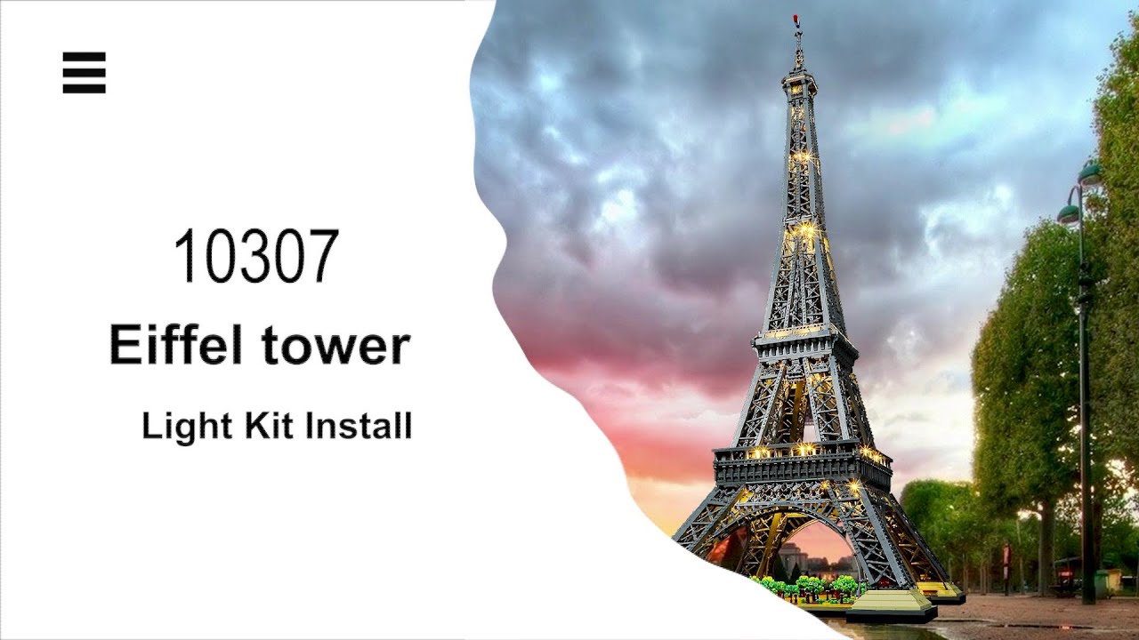 Install Lightailing Light Kit For Lego Eiffel Tower 10307