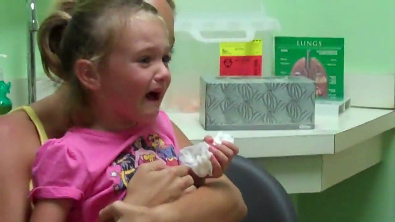 My Little Sister Getting A Shot!