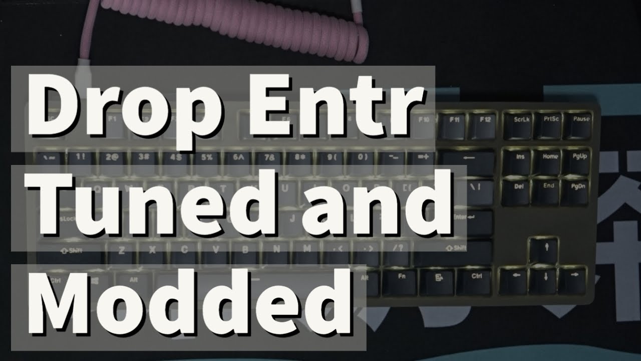 DROP ENTR - MODDED AND TUNED (LUBED SWITCHES) | Typing Sound Test ASMR