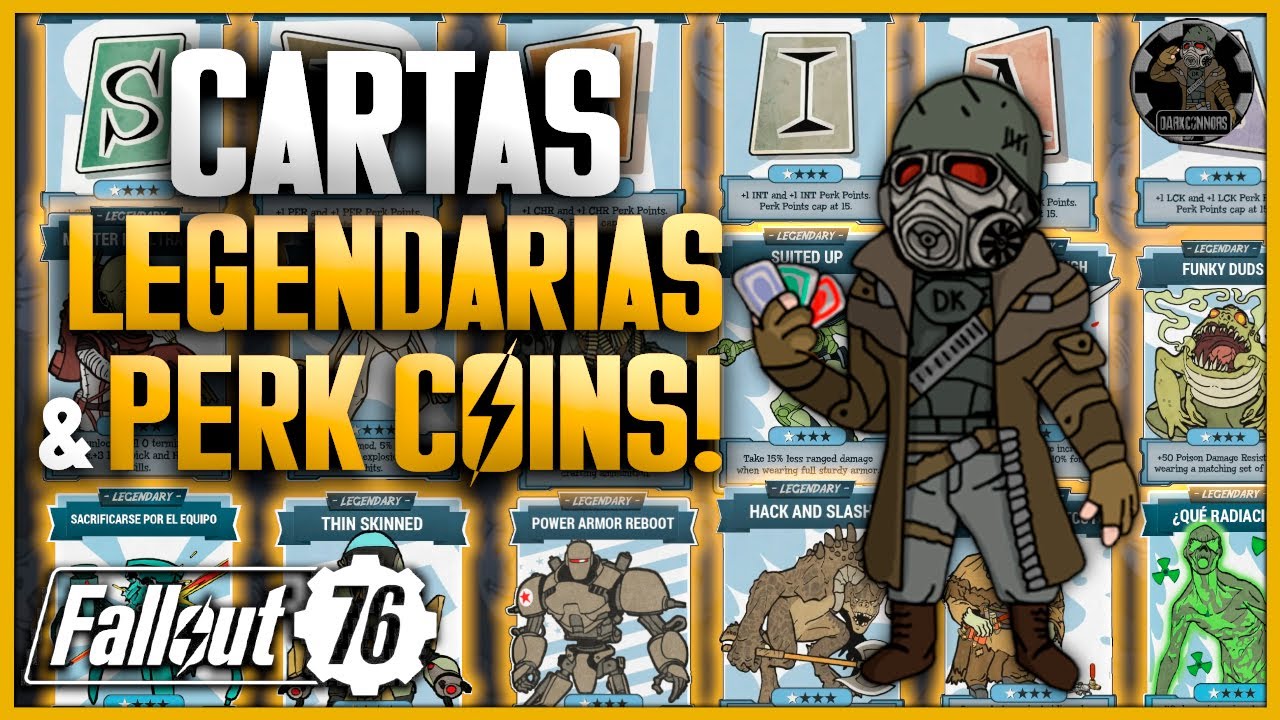 🃏 CARTAS LEGENDARIAS & PERKCOINS | Guía Completa |Características + Cómo Conseguir | Fallout 76