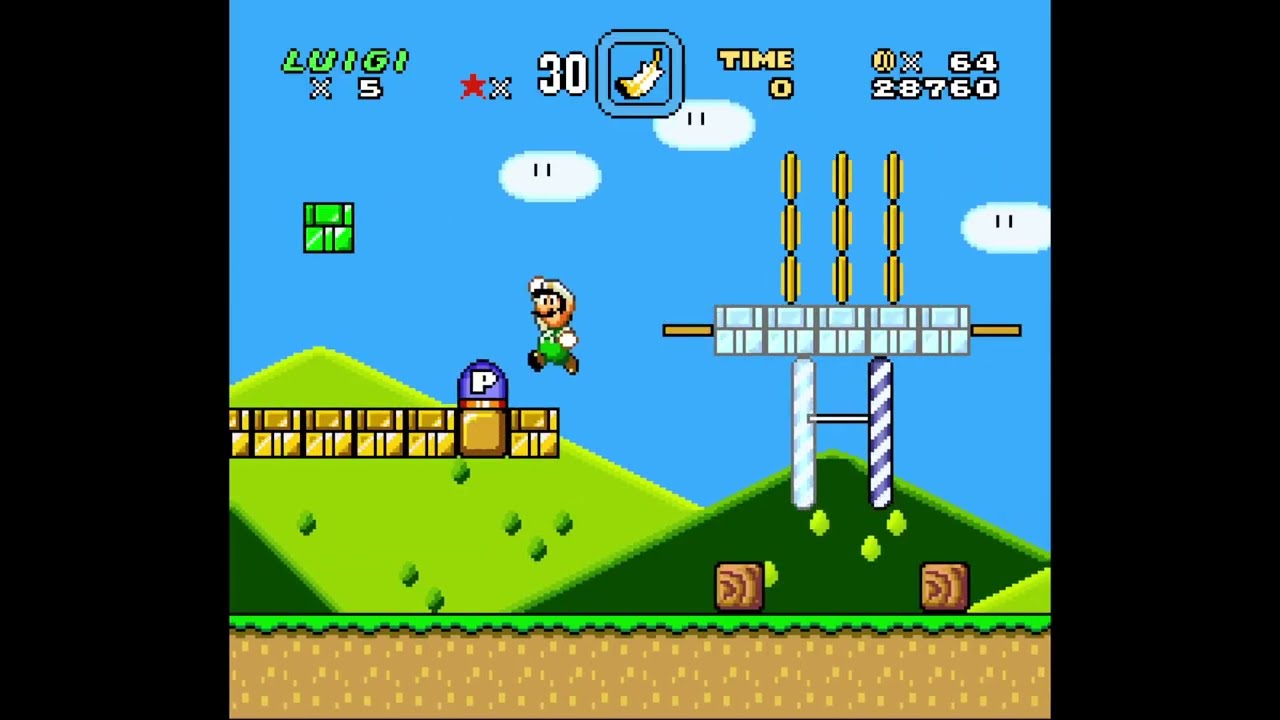 Unnamed Luigi SMW ROM Hack - Part 2: Some new stuff