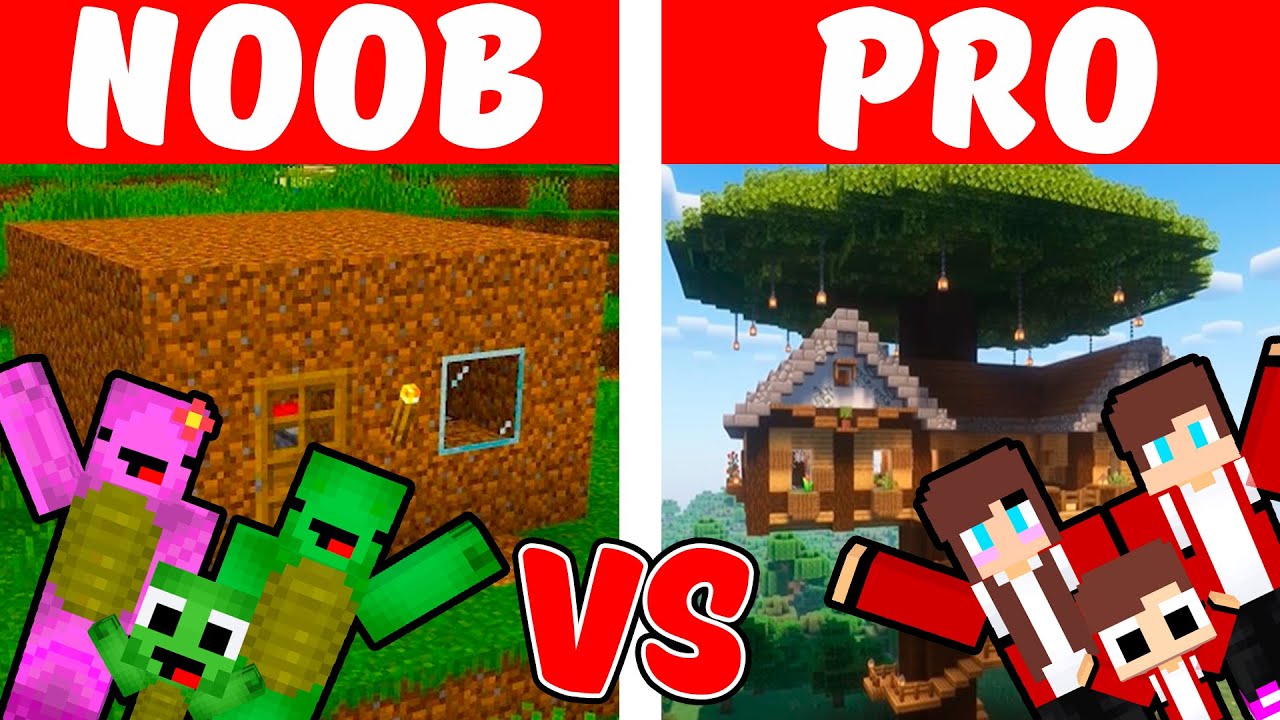 Mikey Noob vs JJ Pro Security House Family - Maizen