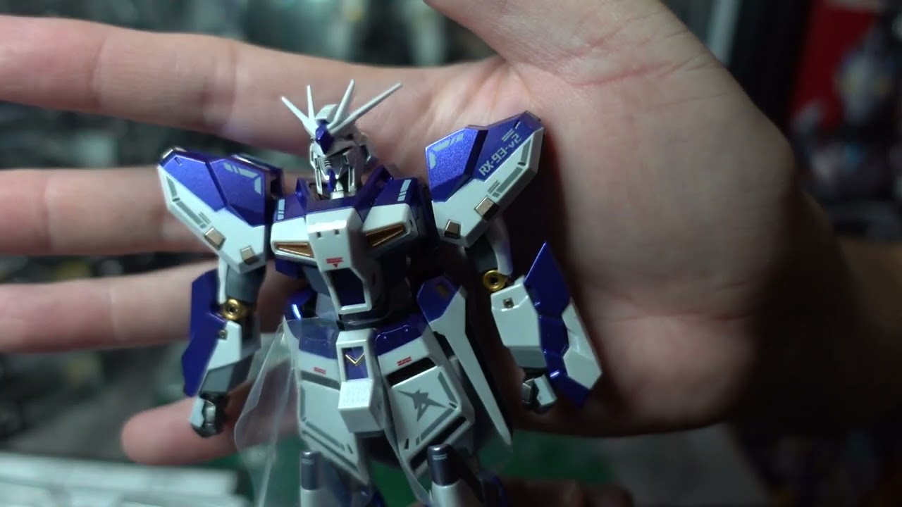 Unbox and video review of Bandai Metal Robot Spirits Hi Nu Gundam Amuro's Colour #gundam