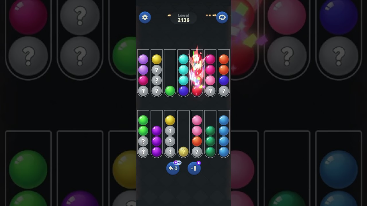 BallSort levels #2134 - #2137 🙏👍