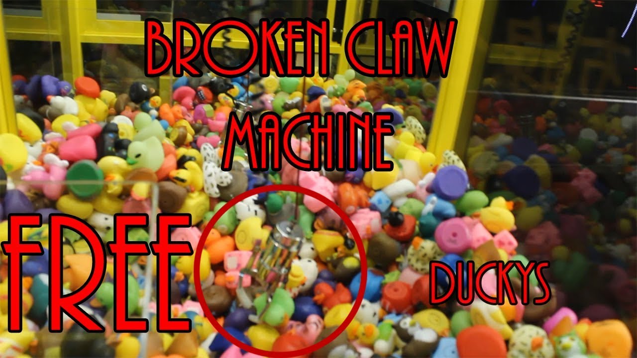 (Broken Claw Machine) Free duckys