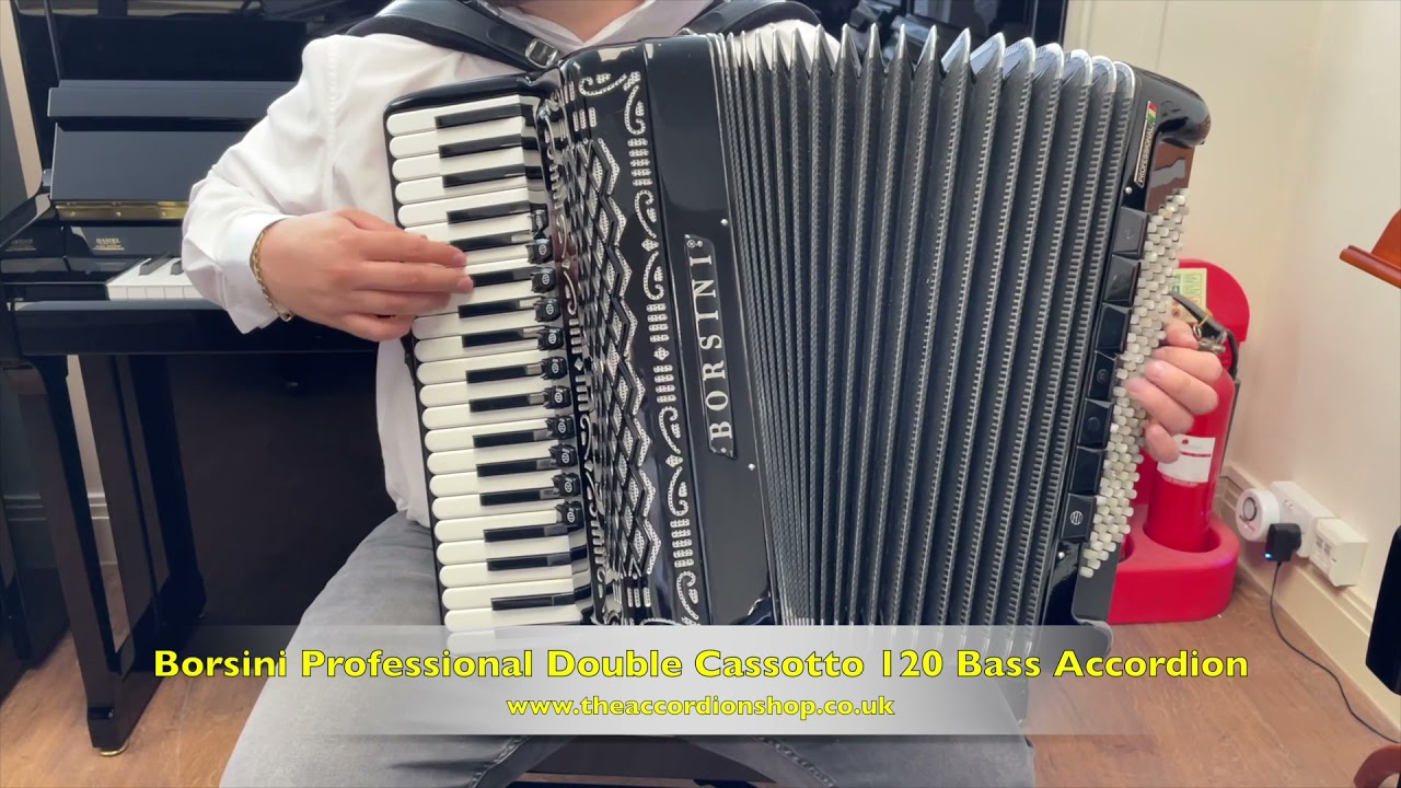 Borsini Professional Double Cassotto 120 Bass Accordion