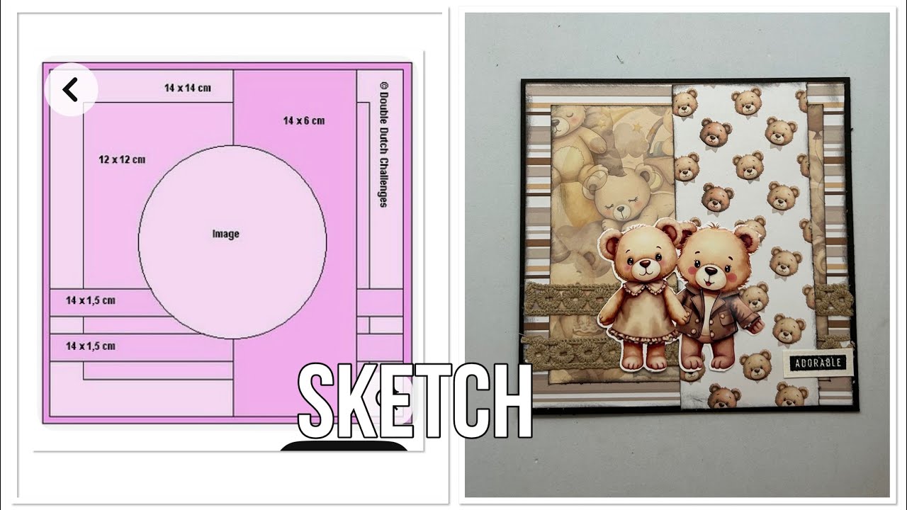 DEFI carte sketch avec créa mélan