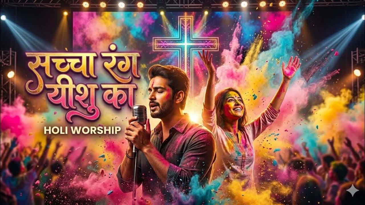 🎨✝️ सच्चा रंग यीशु का | Powerful Holi Christian Worship Song 2026 🙌🔥#YeshuMasih ✝️ #ChristianHoli
