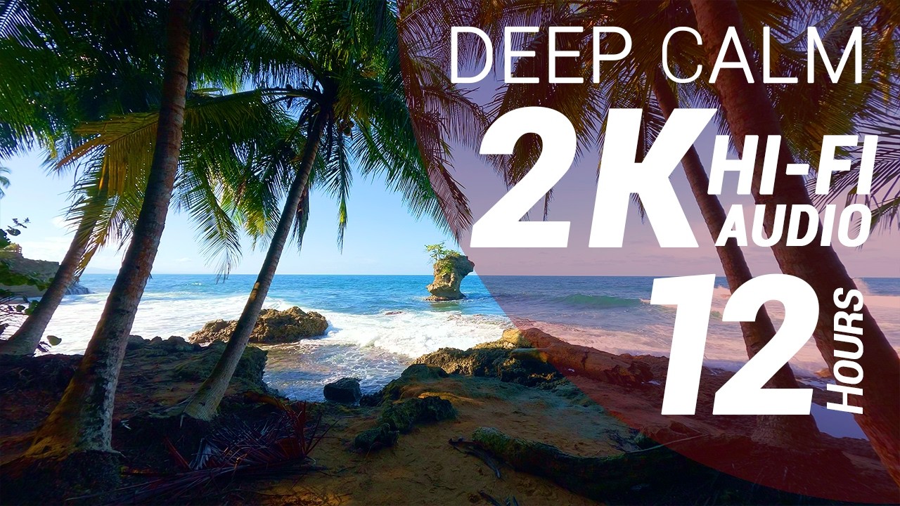 12 Hours of Waves Sounds - Caribbean Beach (2K - Hi-Fi Audio - No Talking)