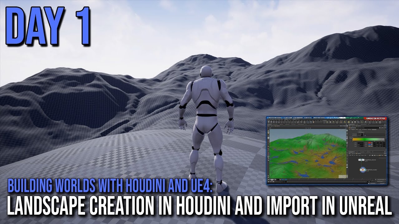 Building Worlds: Day 1 - Creating Landscape with Houdini and UE4