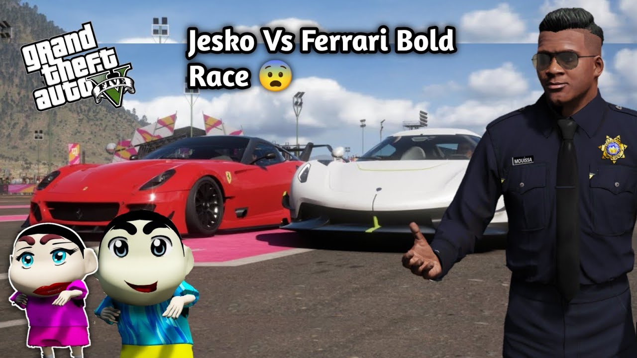 GTA 5: Jesko & Ferrari Ready To Fight With Shinchan 😈& Franklin 🥺 Michael Angry 😡Ps Gamester