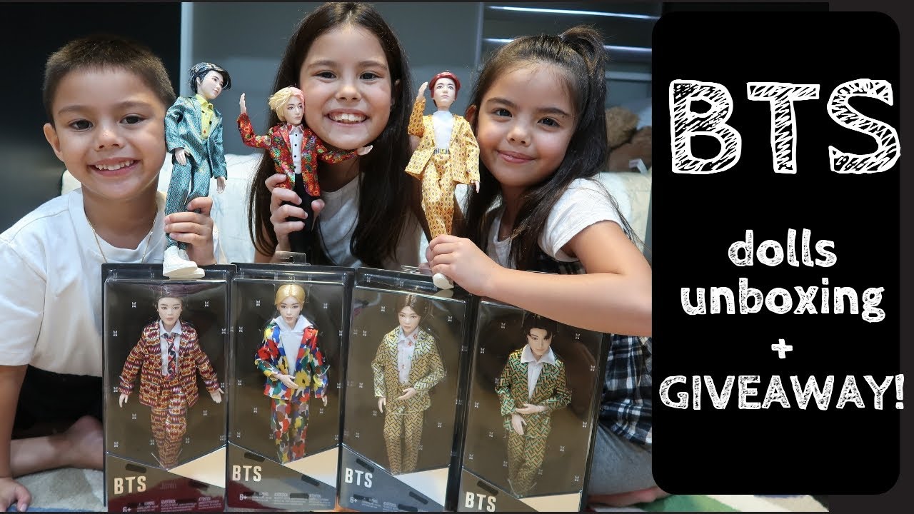 BTS dolls unboxing + GIVEAWAY!