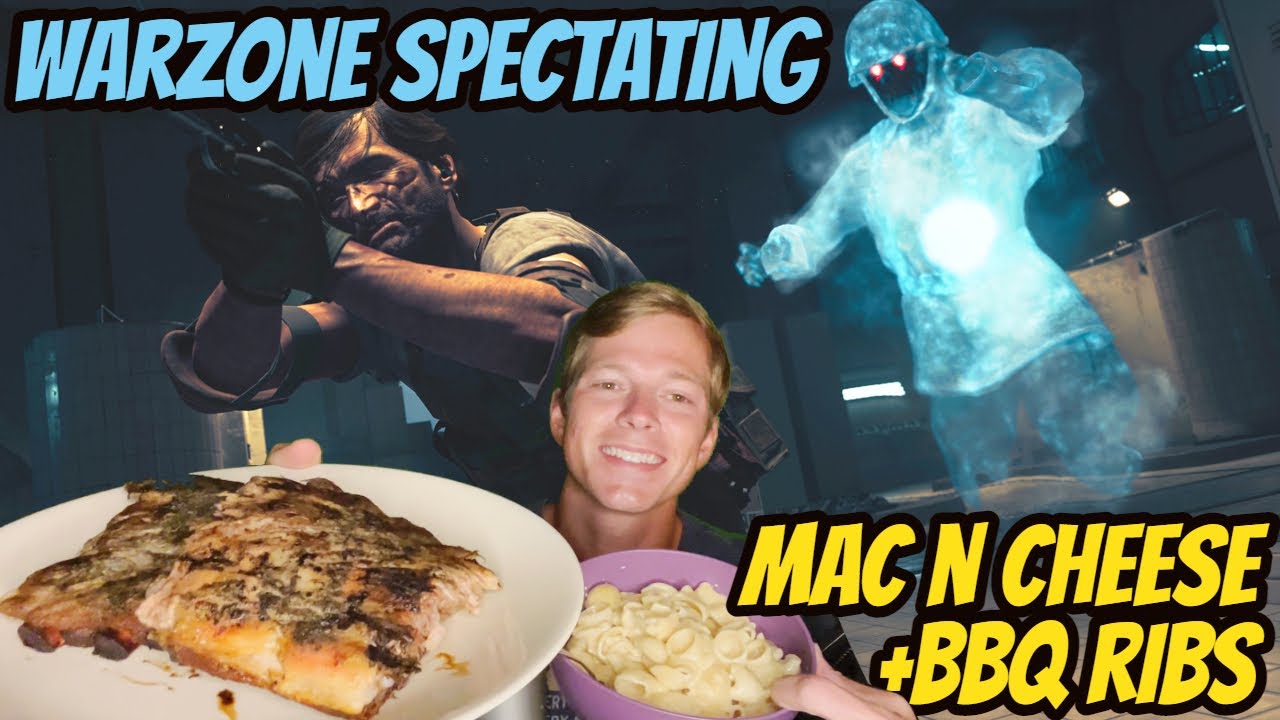 ASMR Gaming: Warzone | Ghosts of Verdansk Spectating! - BBQ Ribs & Mac n Cheese Mukbang