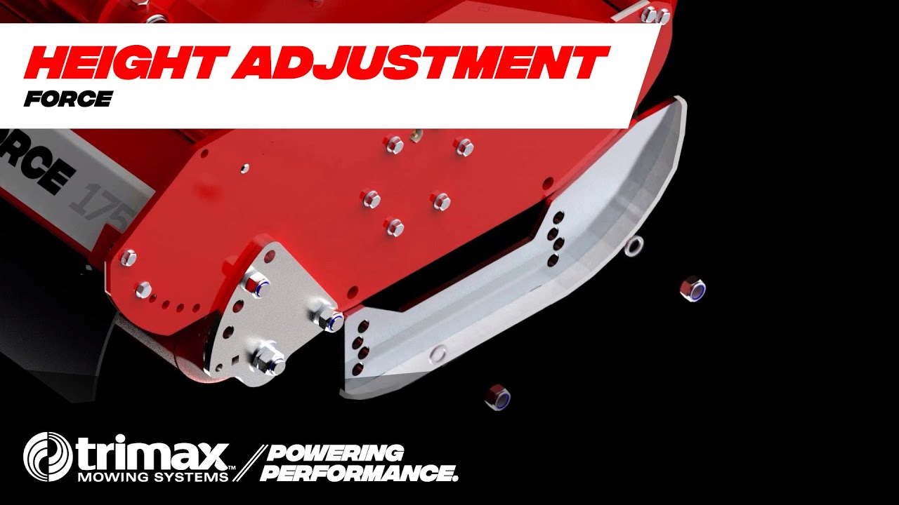 Trimax Force Height Adjustment | How To | Mulcher/Mower