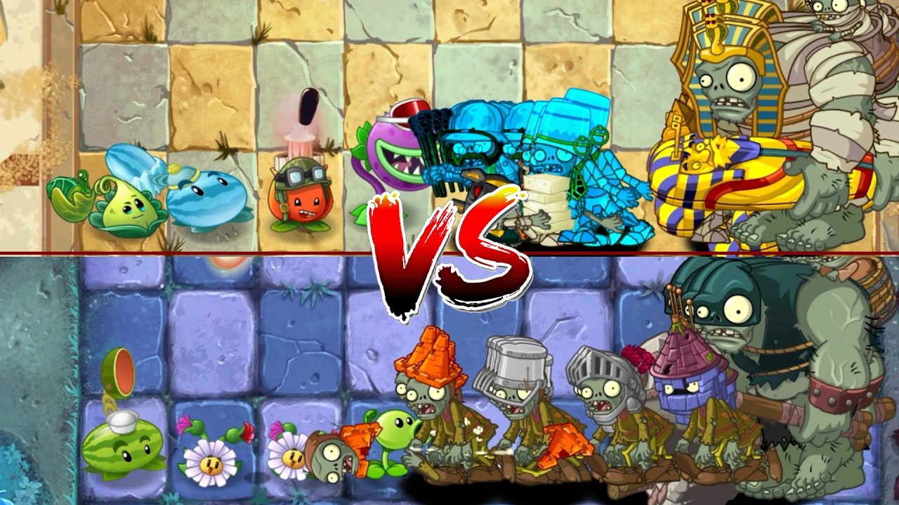 PvZ 2 - Team Four Plants  VS 100 Zombies -  p5 - Who will win ? #pvzgameplay #plants #zombie #pvz2