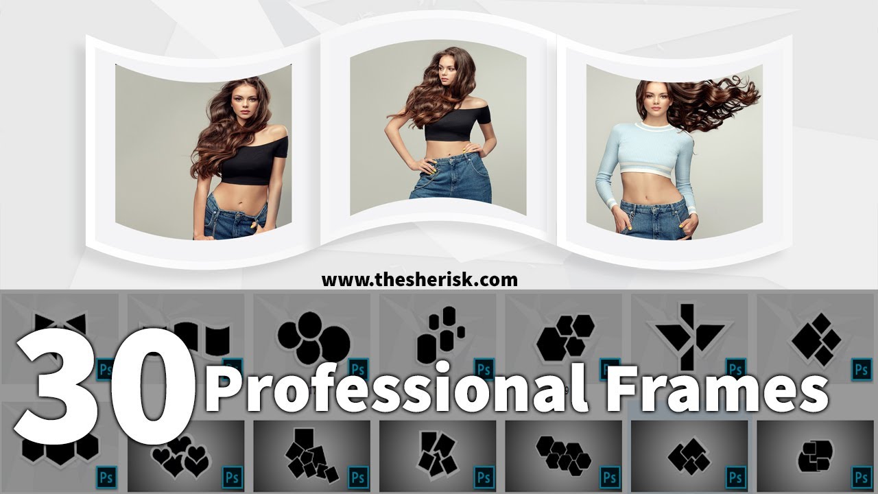 Professional Photo Frame Bundle Download In PSD Files |English| |Photoshop Tutorial|