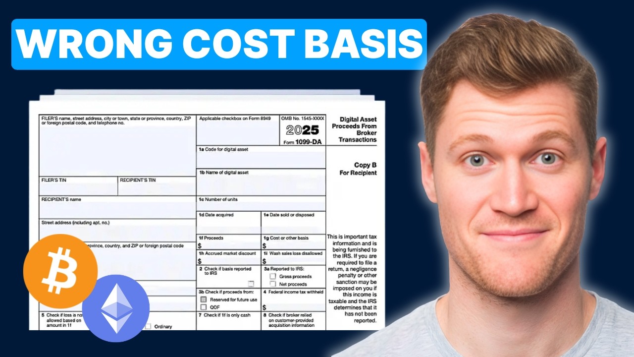 Your 1099-DA Cost Basis Is Wrong (Here's How to Fix It)