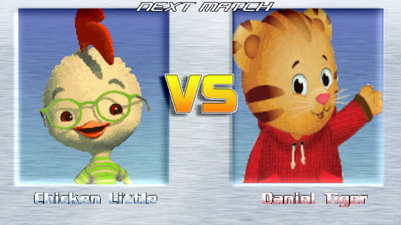 M.U.G.E.N BATTLES | Chicken Little vs Daniel Tiger | Disney vs Daniel Tiger's Neighborhood