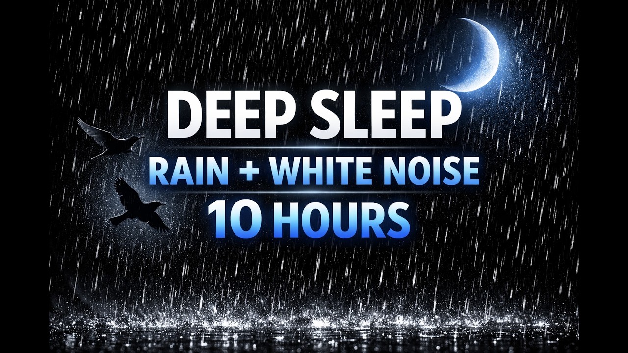 Rain Sounds for Sleep 🌧️ 10 Hours | White Noise for Insomnia, Relaxation & Baby Sleep