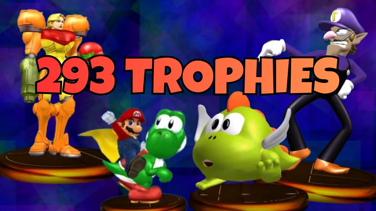 CHASING 293 Smash Melee Trophies ALL Hidden & Exclusive Trophies Guide!