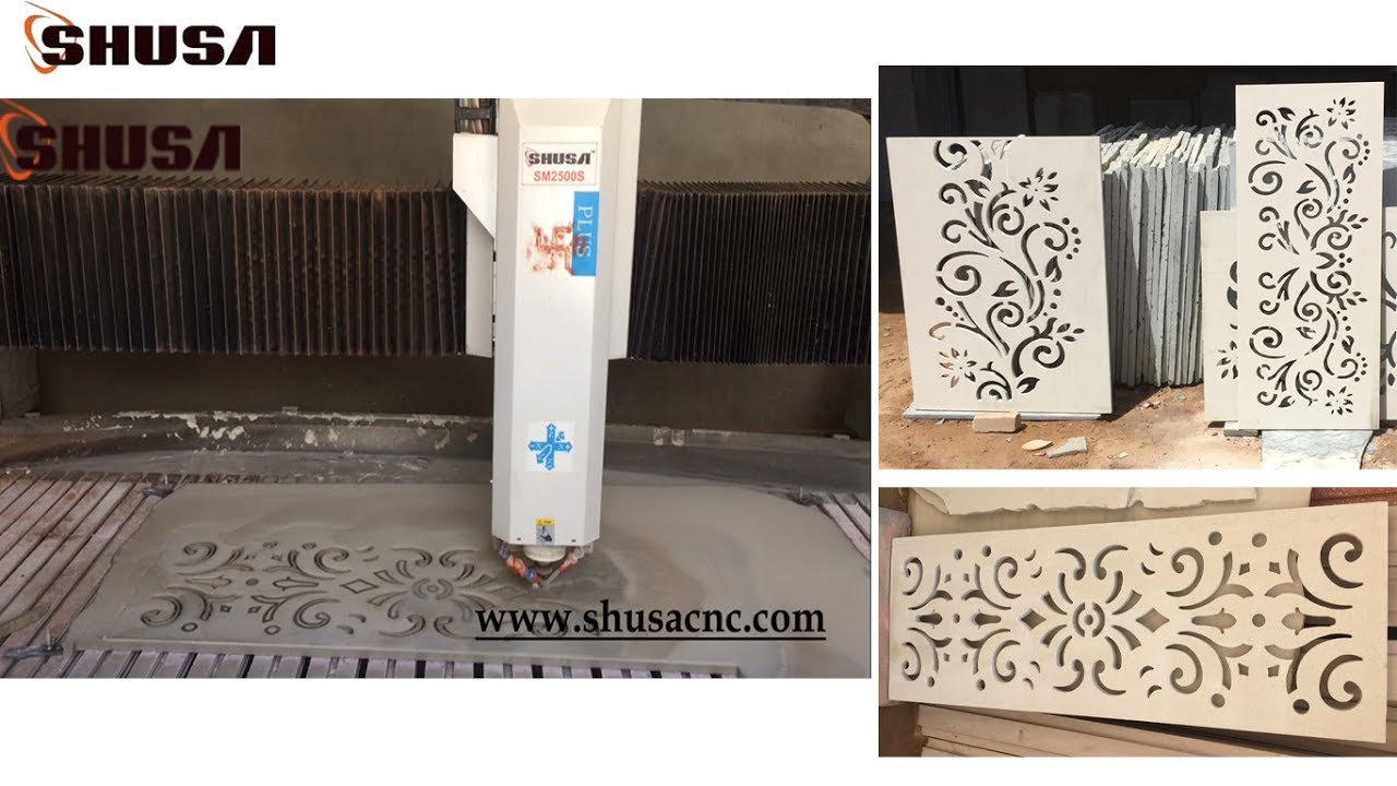SHUSA Stone jali cutting engraving machine
