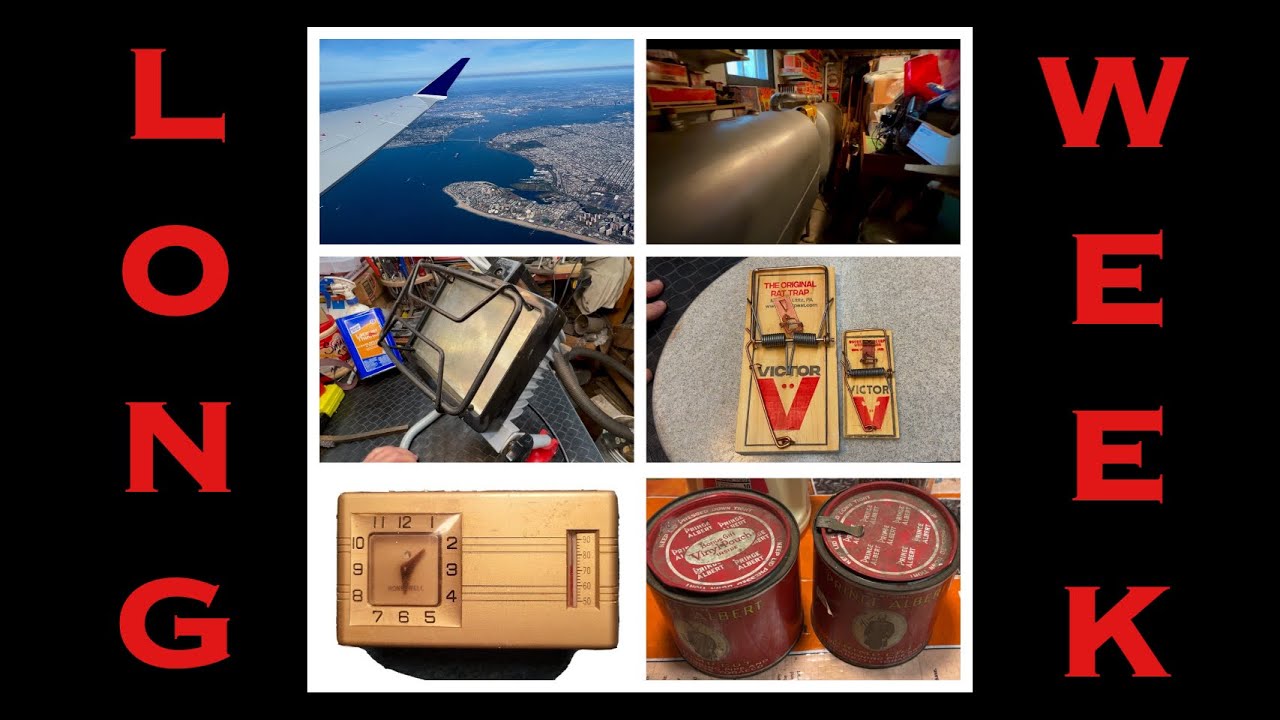 Flying to Virginia, Annual Service, Halogen Work Light, Mouse Traps, Thermostats and Tin Restoration