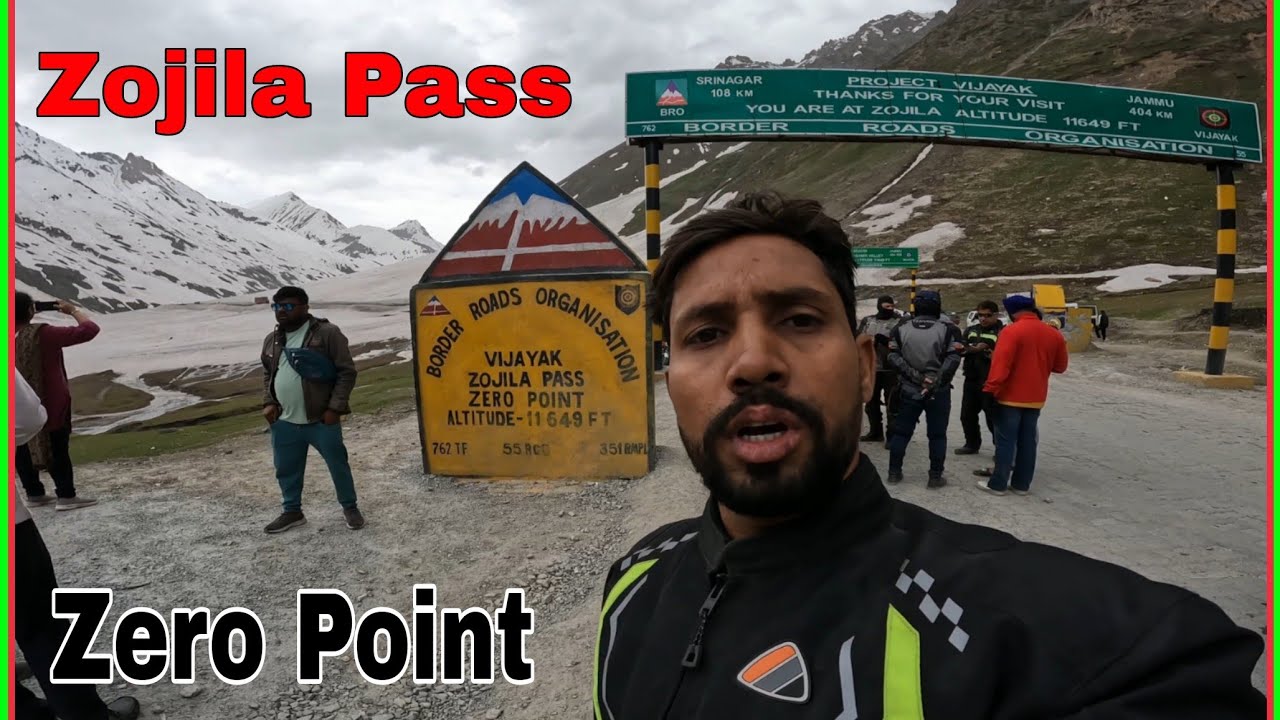 Leh Ladakh Bike Trip | Zojila Pass Zero Point | Sonmarg to Zojila Pass | Ladakh Road Trip Episode 9