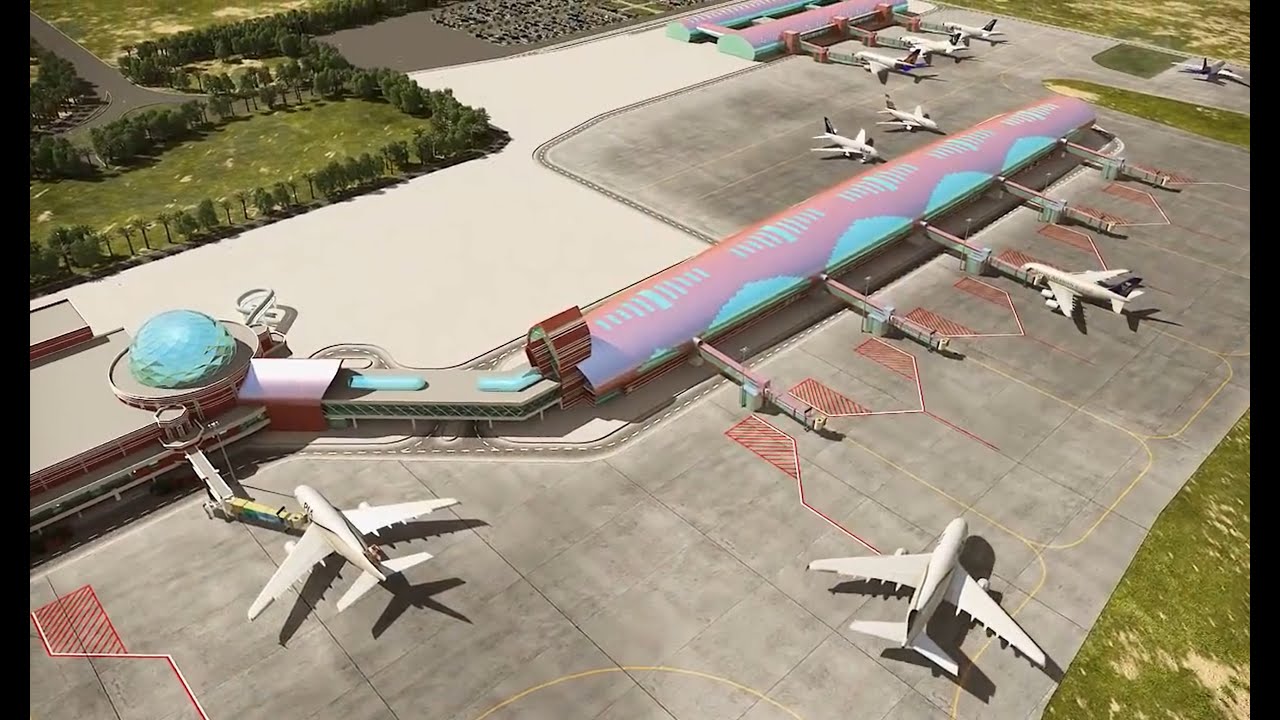 Allama Iqbal International Airport Lahore |Extension of Terminal Building| Visualization by PIXARCH