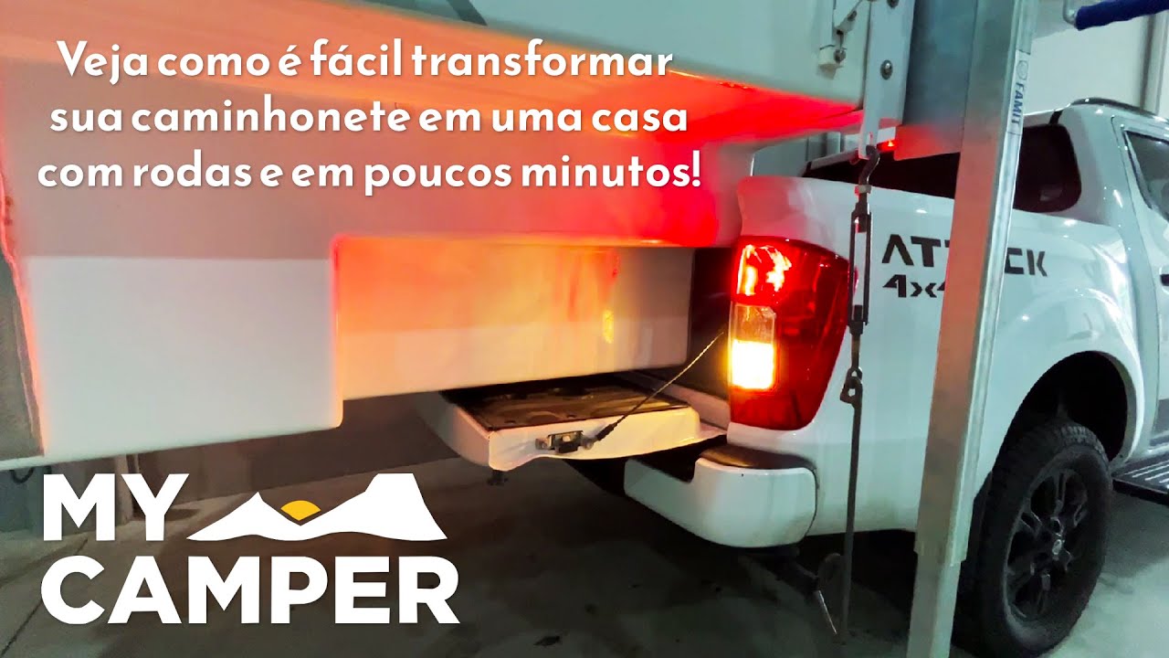 Transforme sua caminhonete em uma casa com rodas quando quiser! My Camper