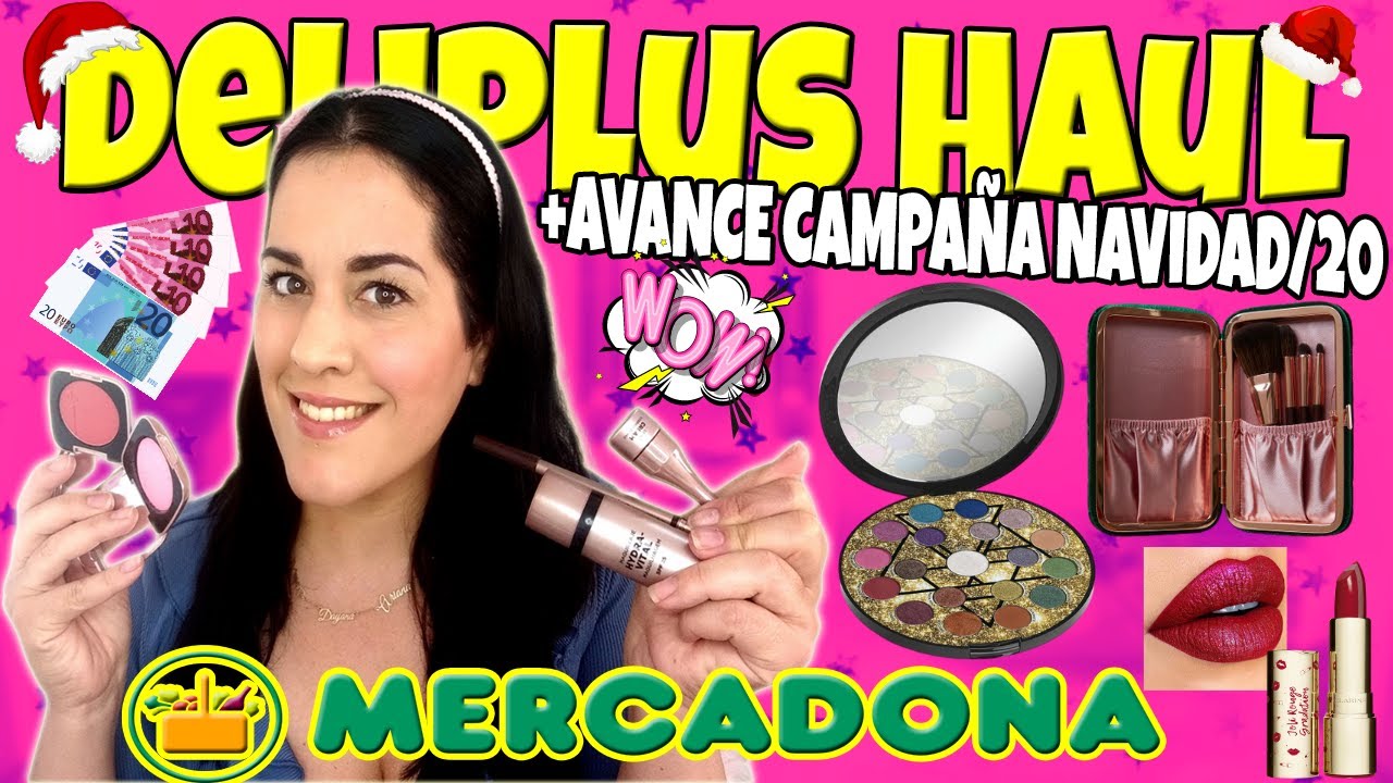 🔥HAUL DELIPLUS MERCADONA🔥 MAQUILLAJE NUEVO+AVANCE NOVEDADES CAMPAÑA🎅 NAVIDAD/20