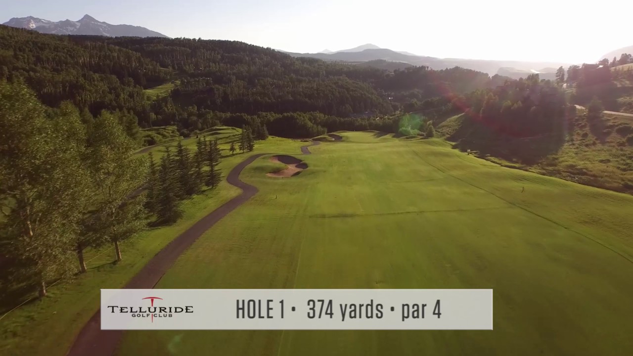 Hole 1 on the Telluride Golf Course