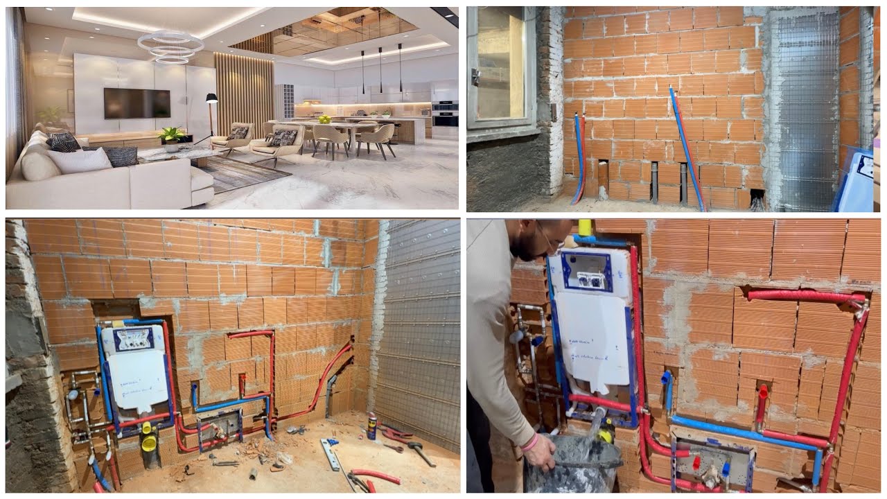 Come Trasformare un Magazzino in Appartamento Pt5| Impianto idraulico-Installazione Geberit combifix