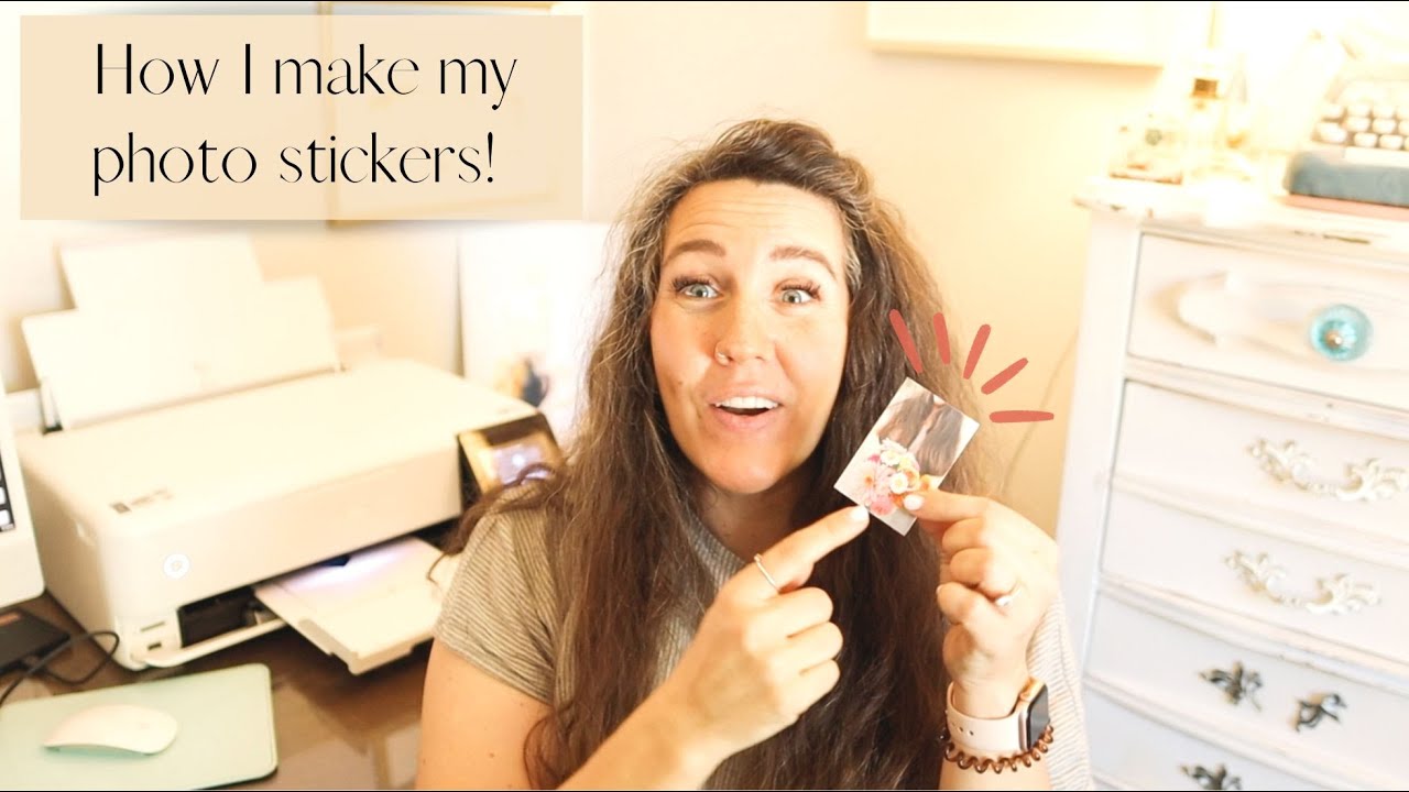 How I make photo stickers for my journal!