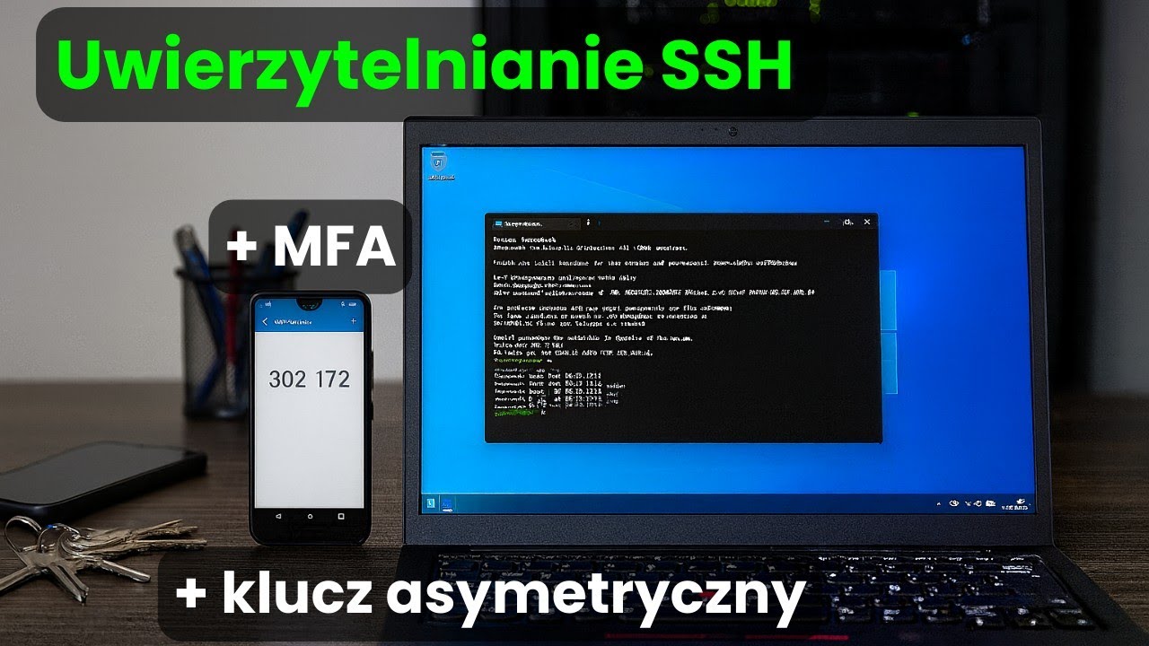 🔒 Uwierzytelnianie SSH z wykorzystaniem🔑klucza asymetrycznego i dodatkowo mechanizmu🛡️MFA