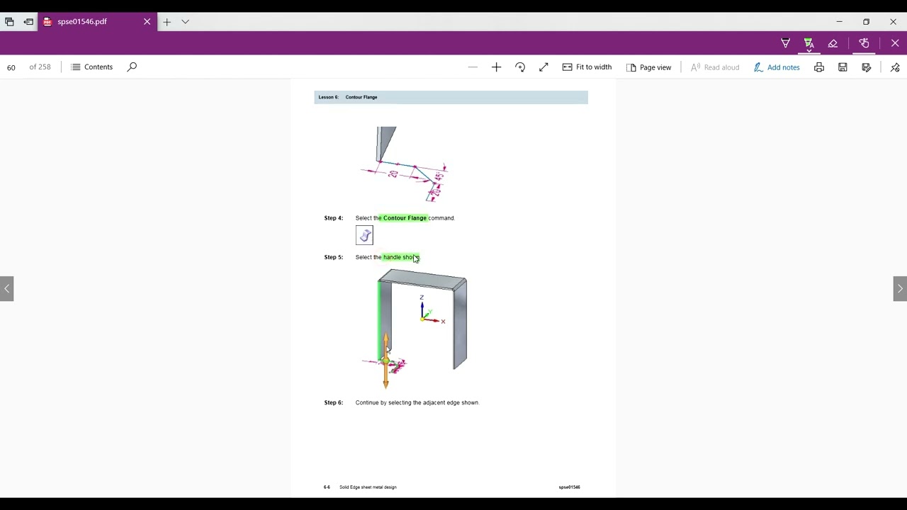 Solid Edge Sheet Metal Design   06   Contour Flange