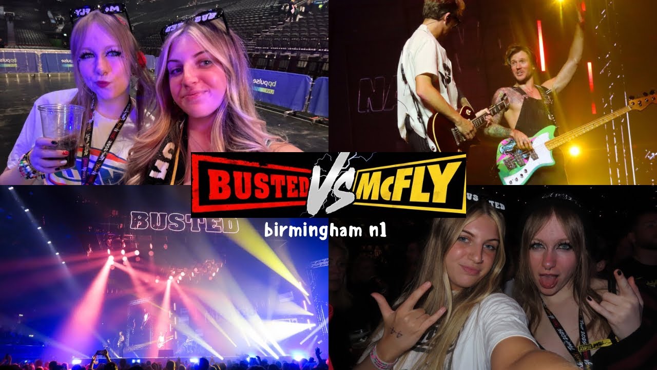 busted vs mcfly - birmingham n1 vlog (opening night) 