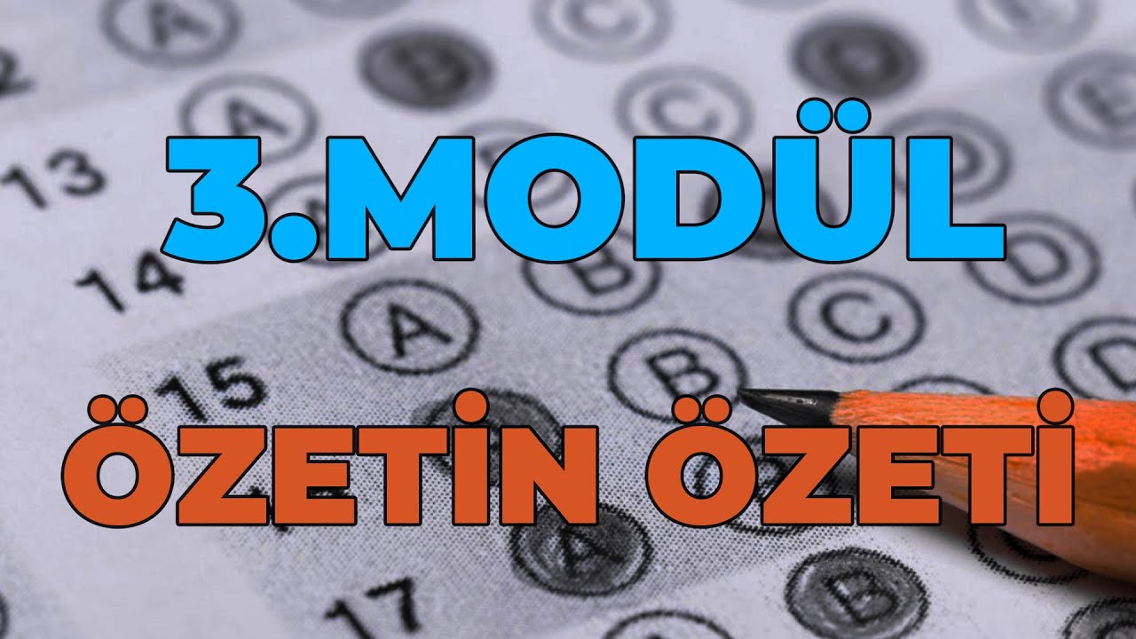 3.MODÜL ÖZETİN ÖZETİ/ÖZEL EĞİTİM VE REHBERLİK