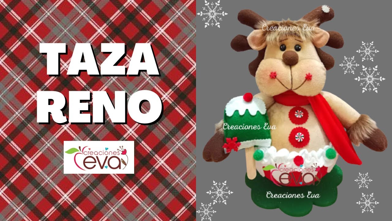 🦌Cómo hacer reno navideño (2022) - Taza Reno🎉