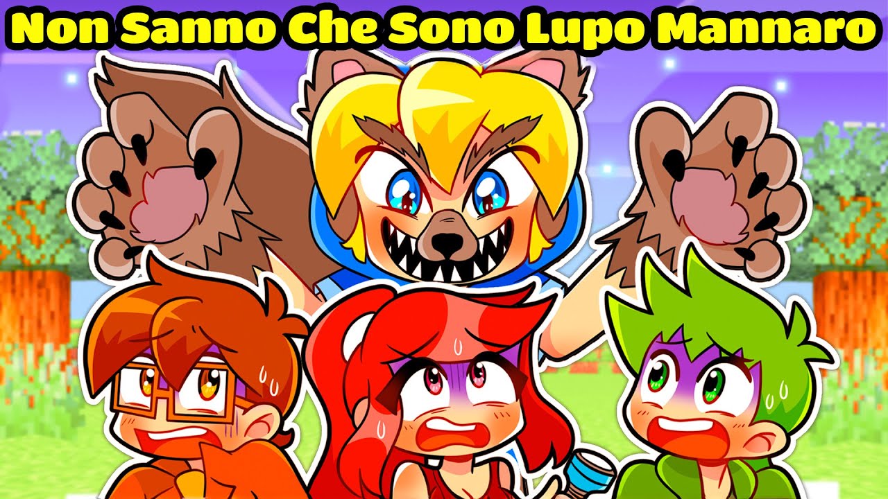 I TUOI AMICI Non SANNO Che Sono Un LUPO MANNARO Su Minecraft!