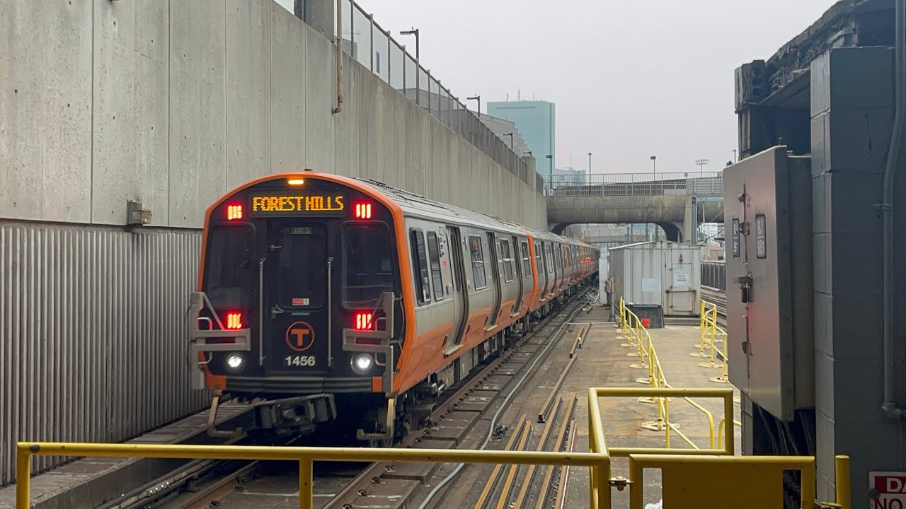 MBTA new Orange Line at at Back Bay Station and Downtown Crossing