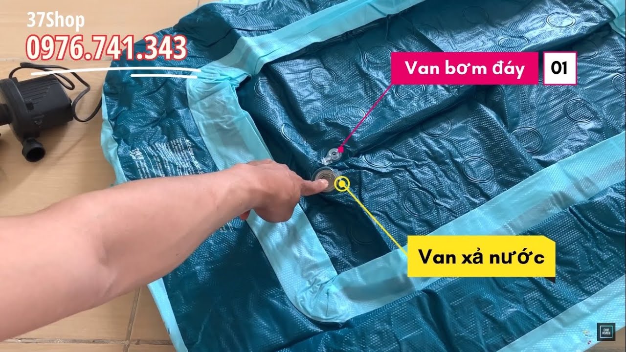 Hướng dẫn Bơm Hồ bơi cho bé | Cách bơm hồ bơi | Bể bơi cho bé tắm | Choe review